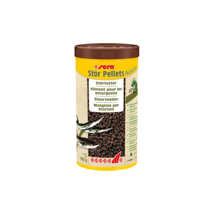 Mangime Pond Storioni pellets Nature 1000 ml 650 gr